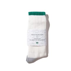 HELLA GREEN Sox / 靴下 / ソックス / リブ編み / GREEN
