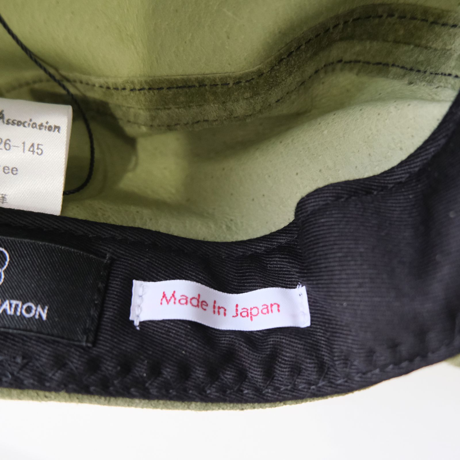 【残り1点】Leather Jet Cap（Olive）