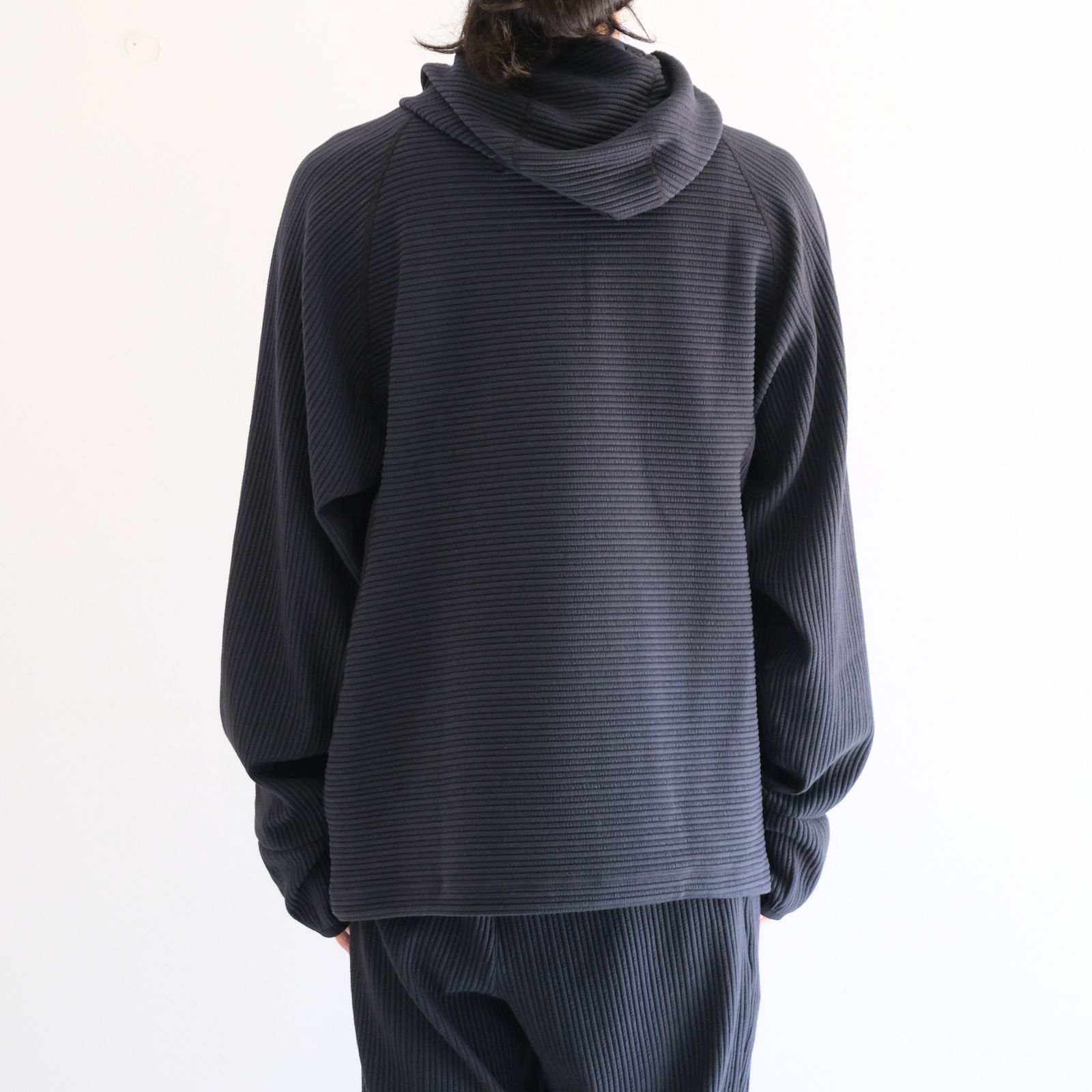 Uneven Anonymous Balaclava Hoodie / アンイーヴン アノニマス バラクラバ フーディー（OFF BLACK）