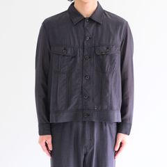 Lee / SEVEN BY SEVEN / SHEER COWBOY JACKET ‐Gingham Check Indian fabric‐ （Navy）
