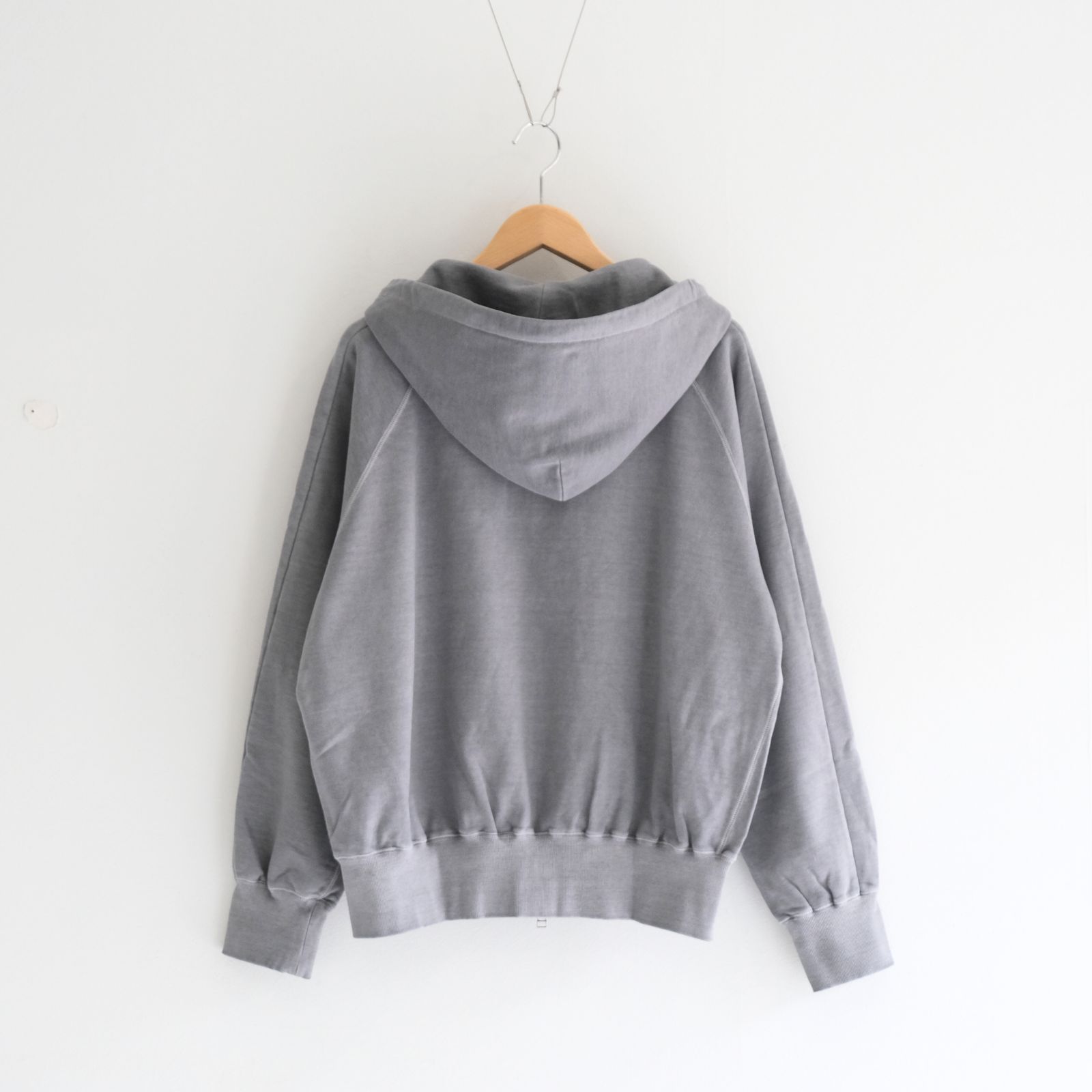 ZIP SWEAT HOODY / ジップアップパーカー / BLACK