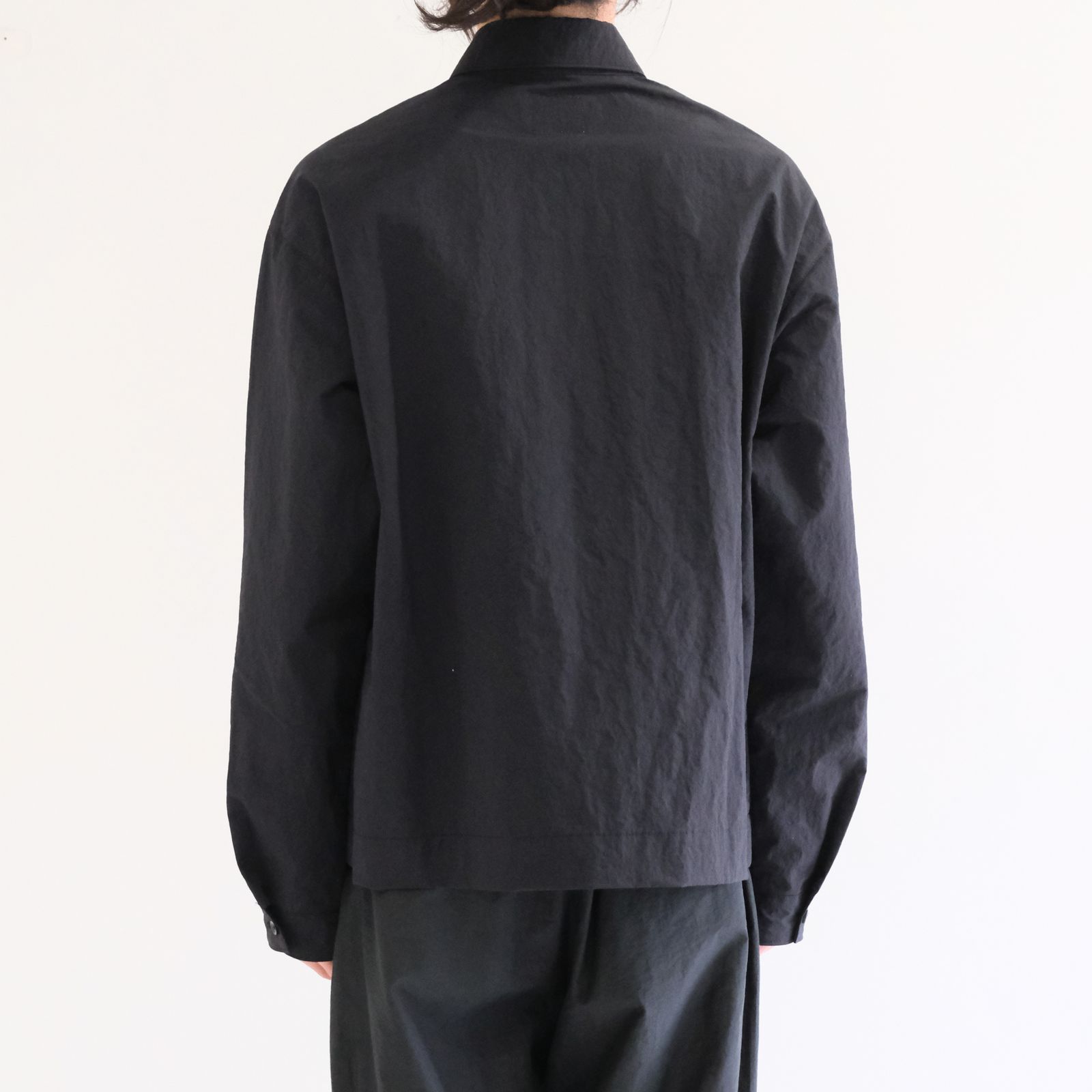 【残り1点】Stitch Shirts Blouson / ステッチシャツブルゾン（BLACK）