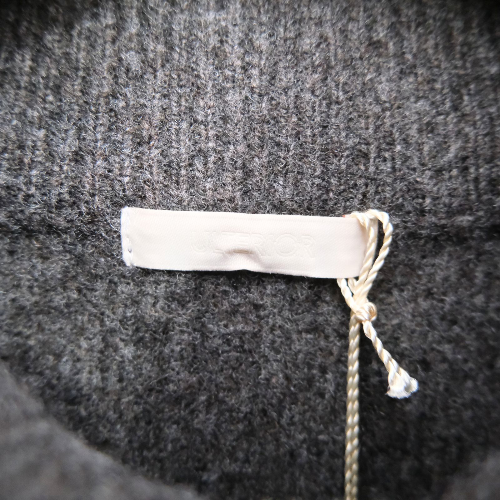 YAK / WOOL RIB DRIVERS KNIT（C.GREY）
