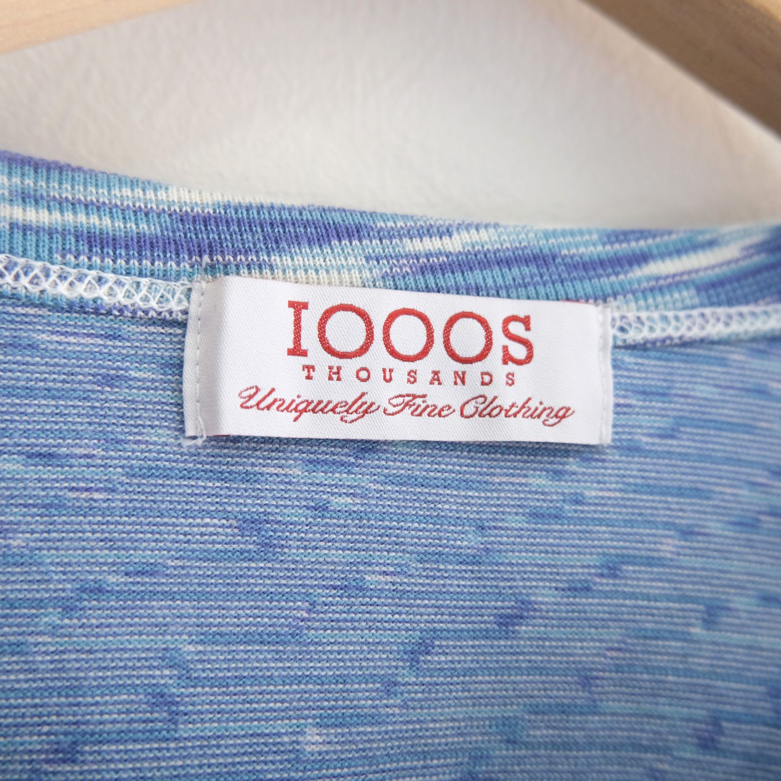 VORTEX TECHNICAL LOGO TEE fabric by SUN/kakke （MIX BLUE）