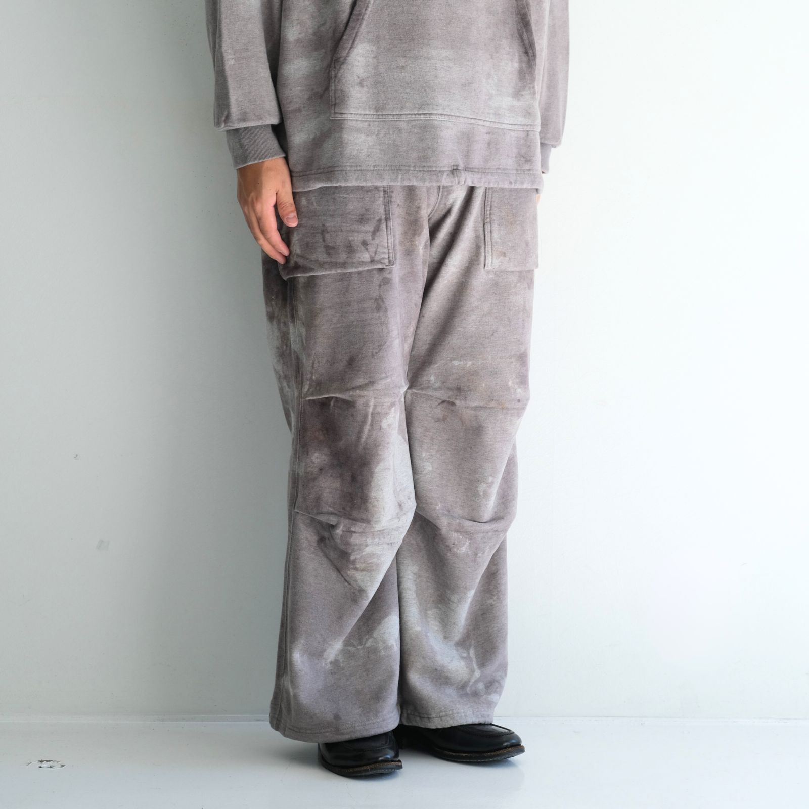 Reimagined Newsboy Fleece-Lined Sweatpants / パンツ / スウェットパンツ / Oak Gall Melange
