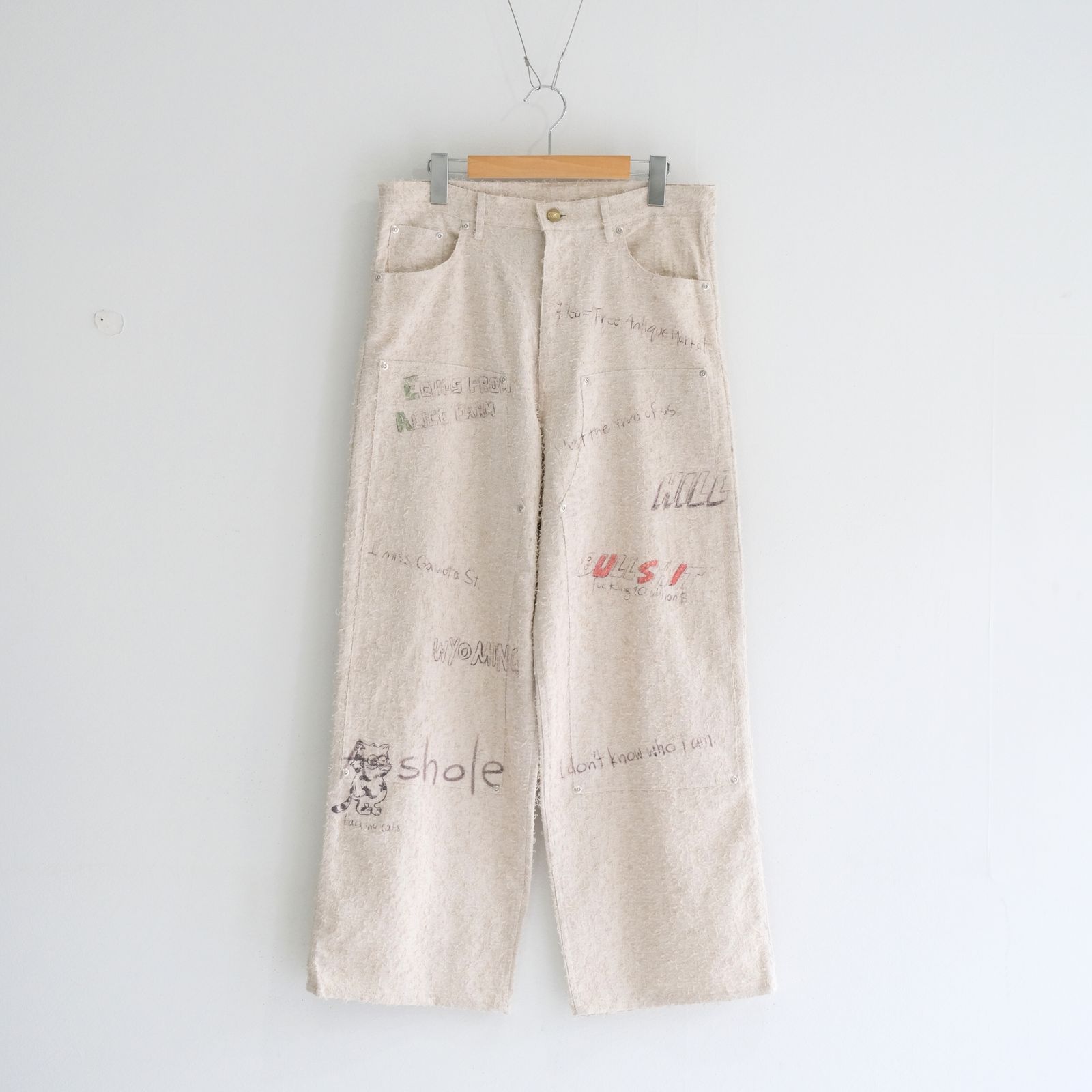 "ALICE" GRAPHIC DOUBLE KNEE WORKPANTS / パンツ / ダブルニー / ワークパンツ / IVORY