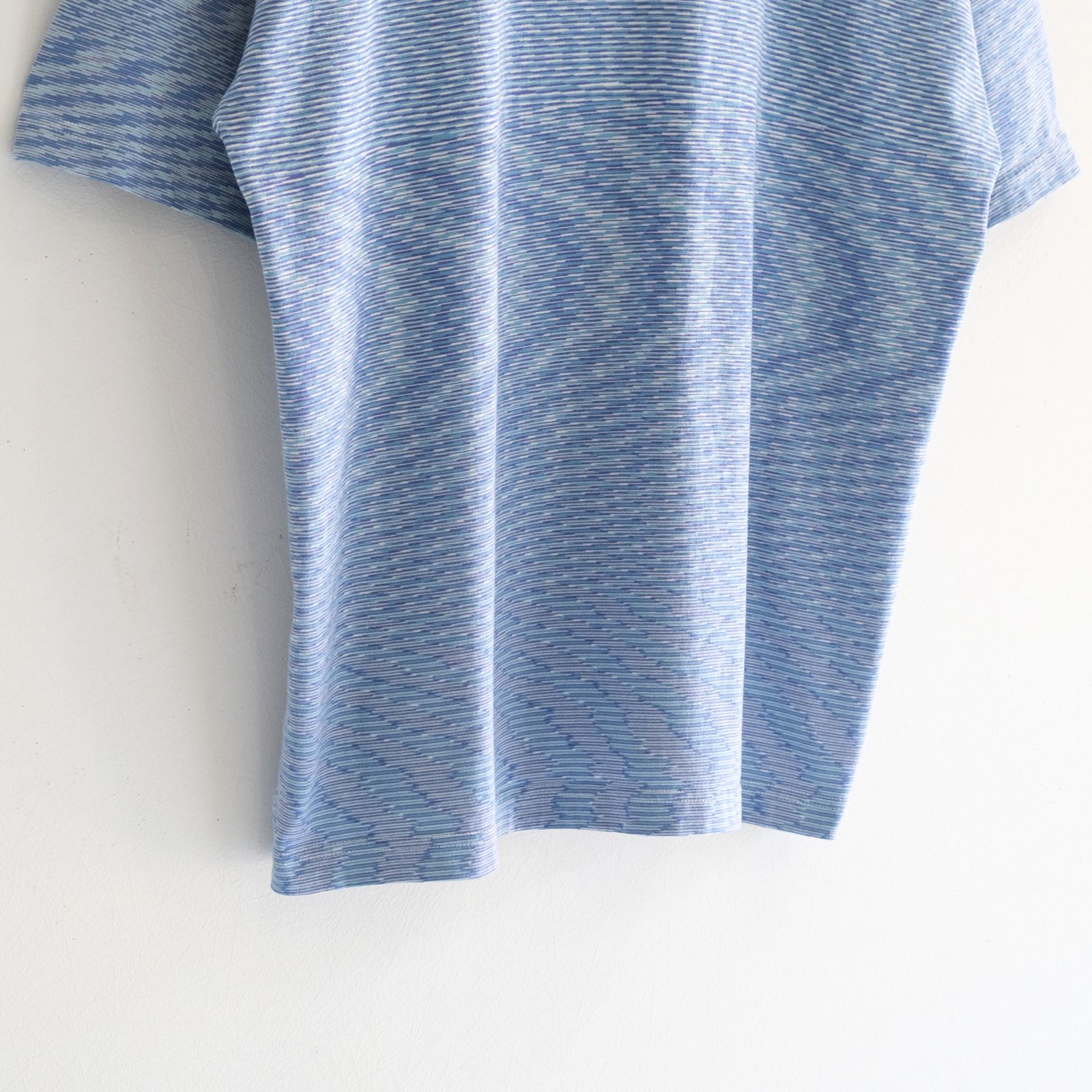 VORTEX TECHNICAL LOGO TEE fabric by SUN/kakke （MIX BLUE）