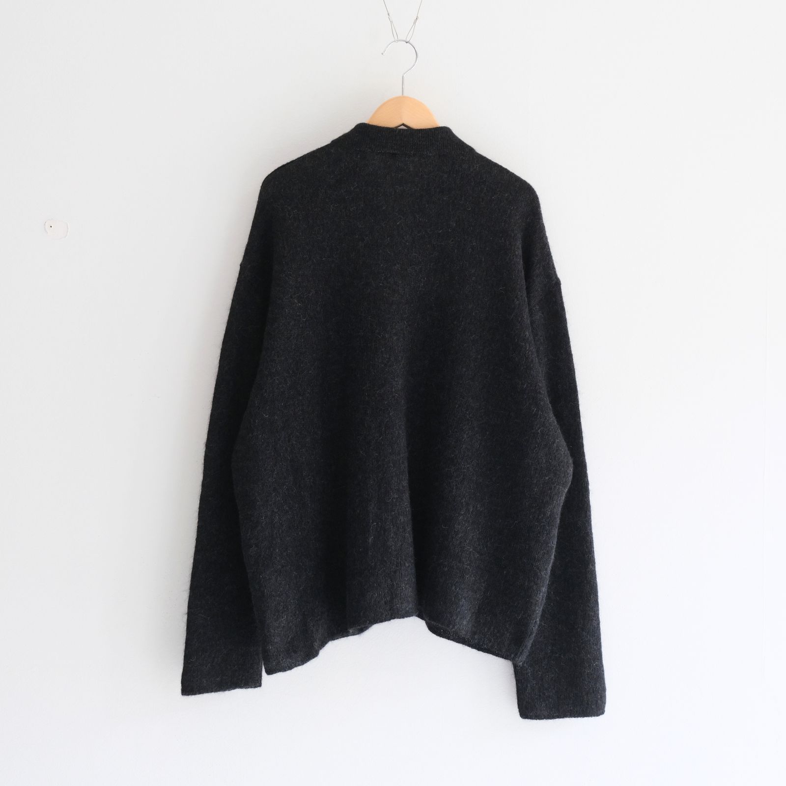 【残り1点】Kid Mohair Knit Shirts（Black）