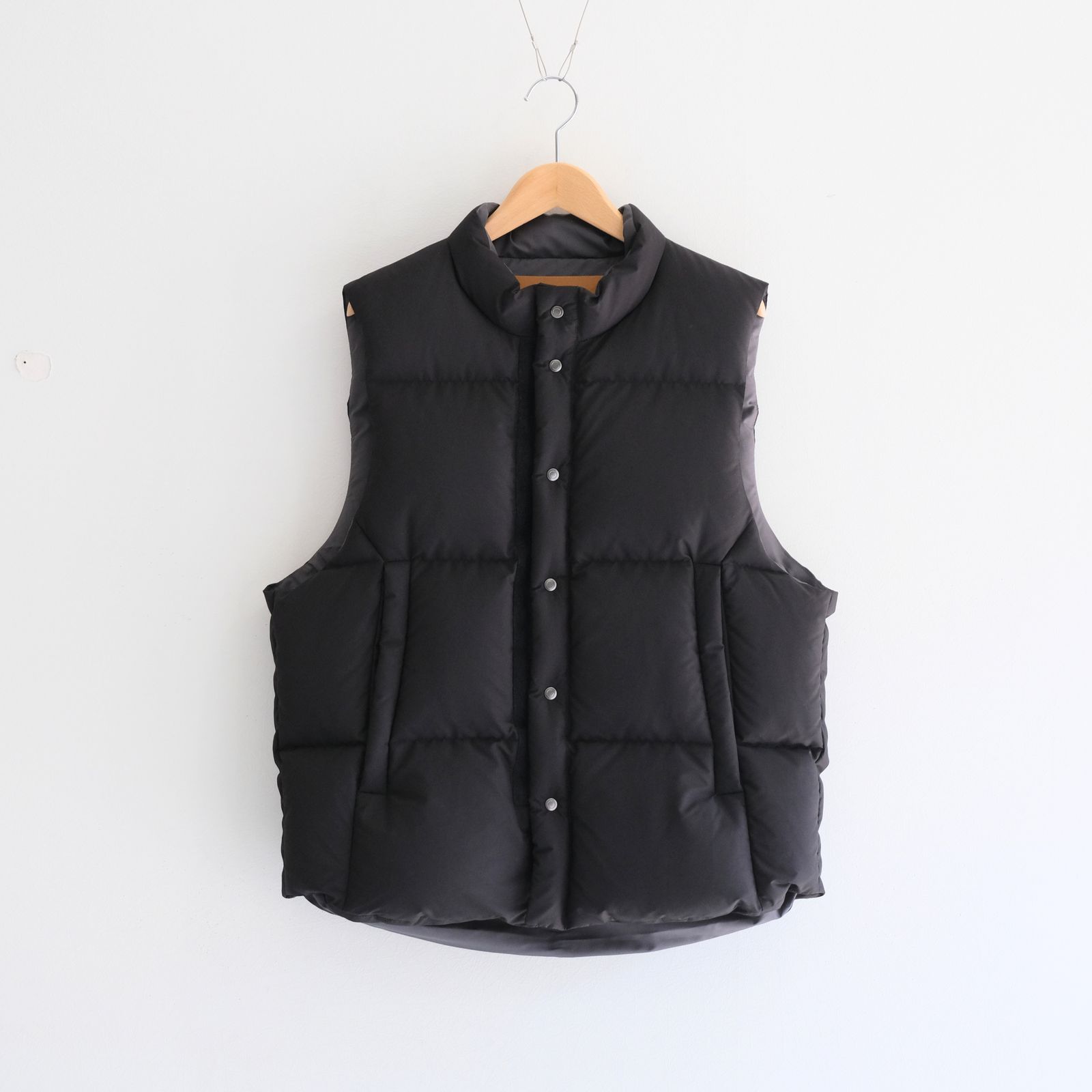 【残り1点】"SPRINGFIELD"  Water-repellent Down Vest（BLACK）