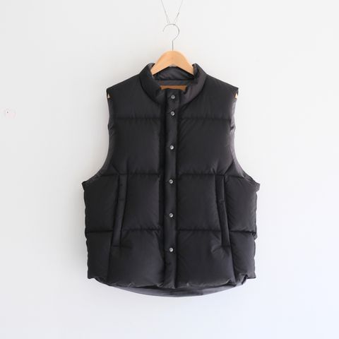 【残り1点】"SPRINGFIELD"  Water-repellent Down Vest（BLACK）
