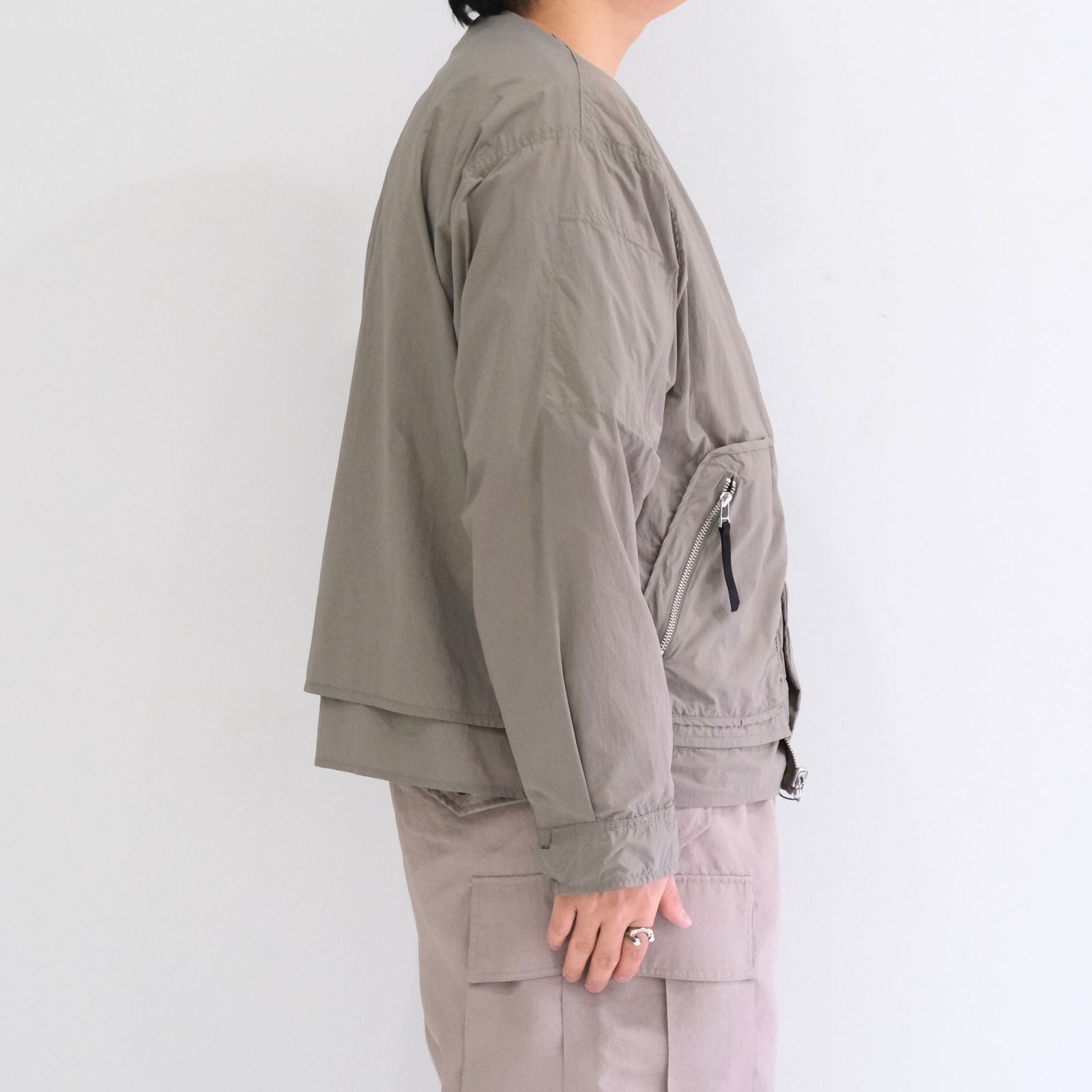 Weathering Nylon Reversible 4Way JKT / ウェザリングナイロンリバーシブル4Wayジャケット（KHAKI）