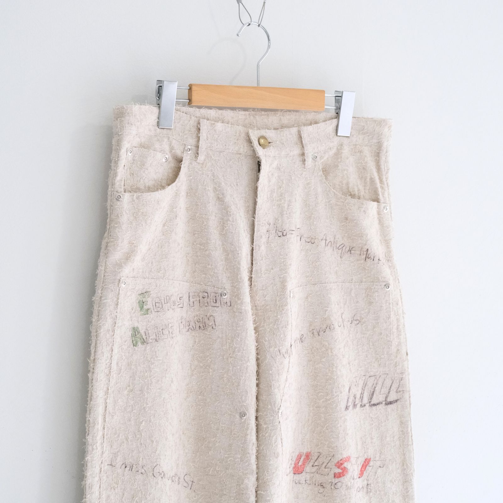 "ALICE" GRAPHIC DOUBLE KNEE WORKPANTS / パンツ / ダブルニー / ワークパンツ / IVORY
