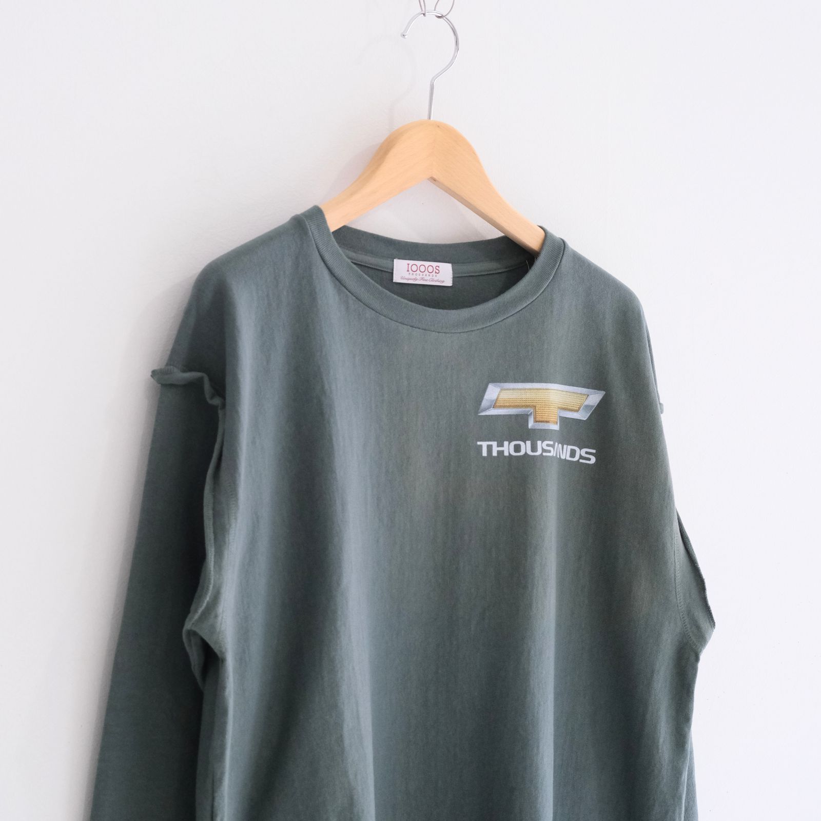 【残り1点】DETROIT LOGO CUTOFF LS TEE（FOREST GREEN）