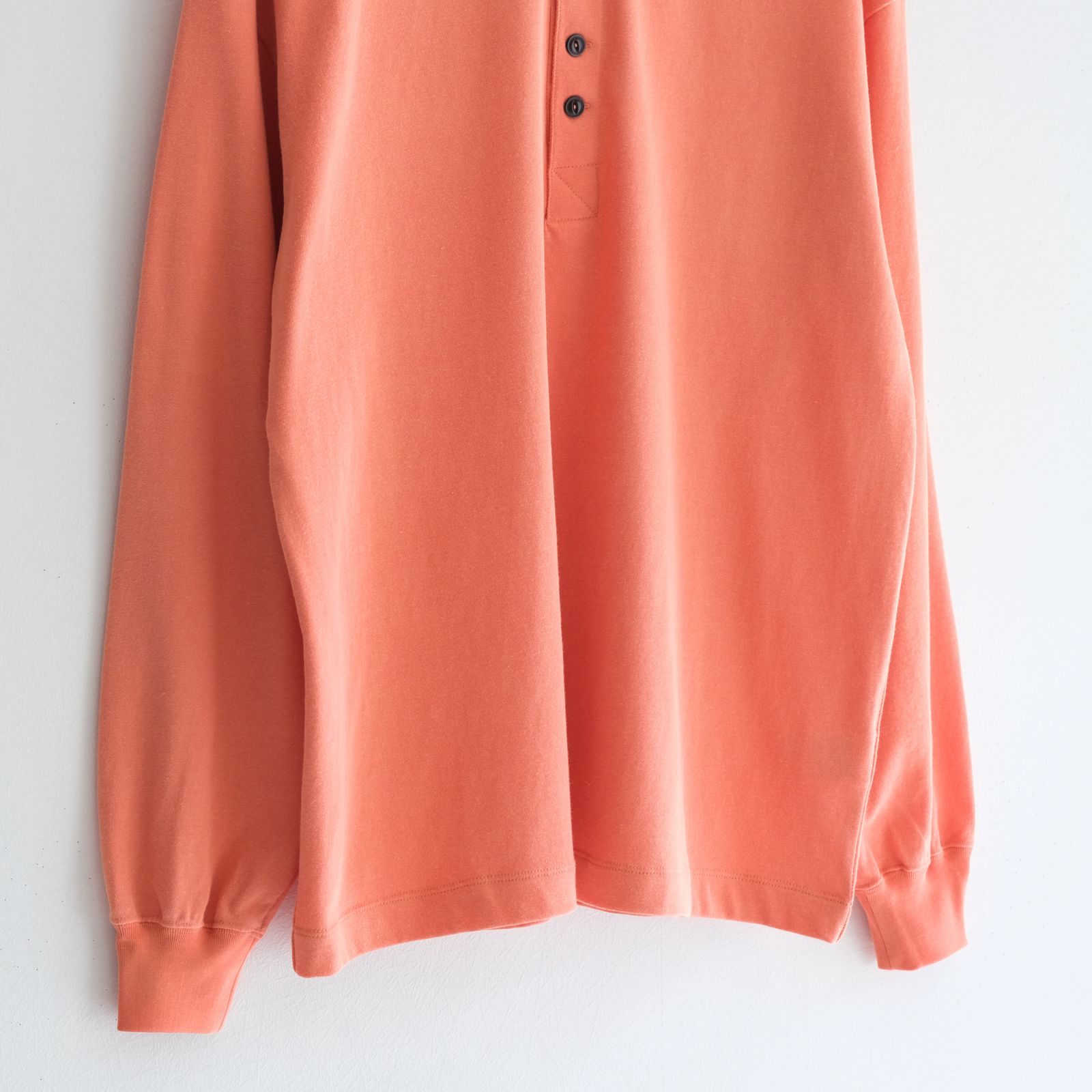 FADED TWIST TENJIKU HENLEY-NECK TOP / ヘンリーネック / ロンT / ORANGE