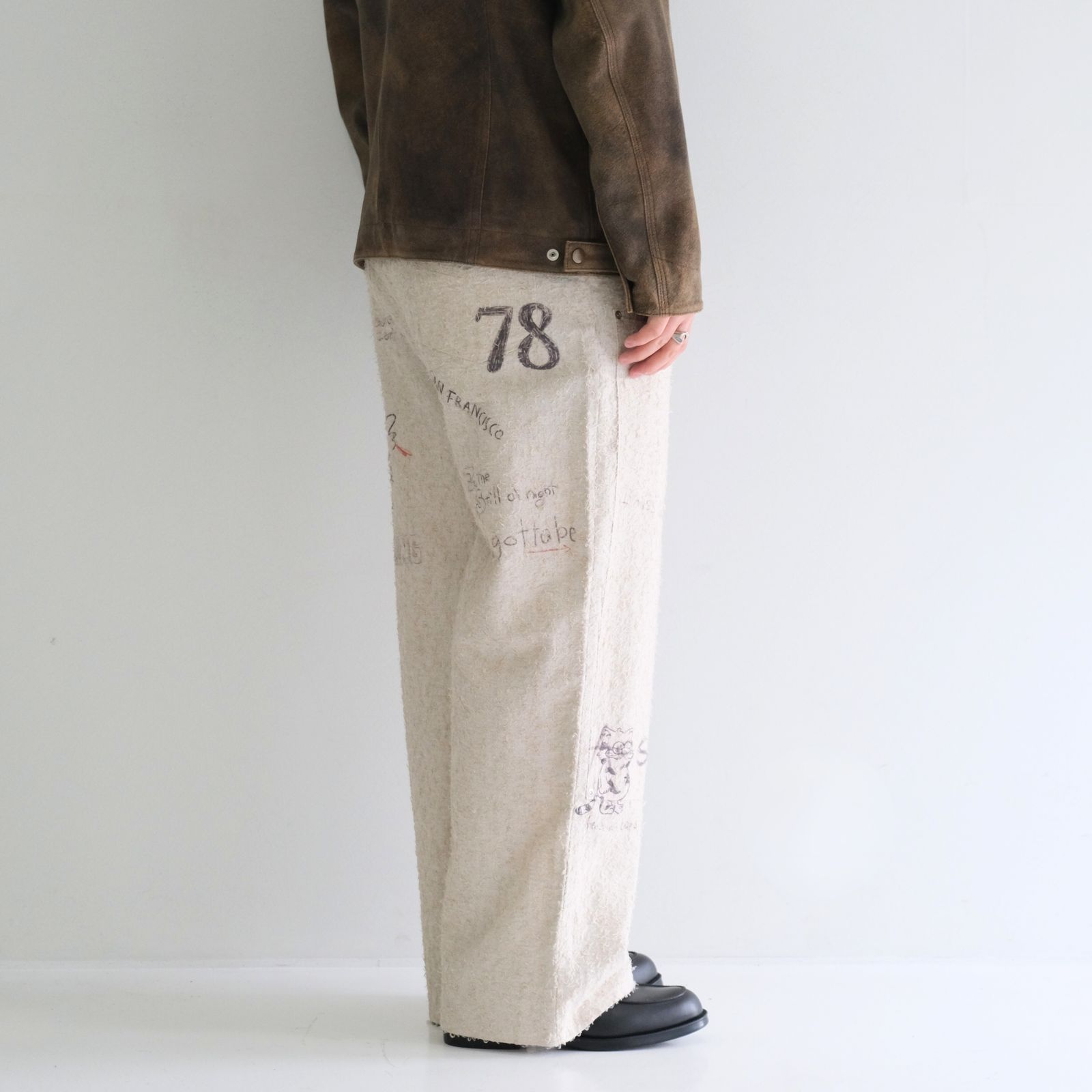 "ALICE" GRAPHIC DOUBLE KNEE WORKPANTS / パンツ / ダブルニー / ワークパンツ / IVORY