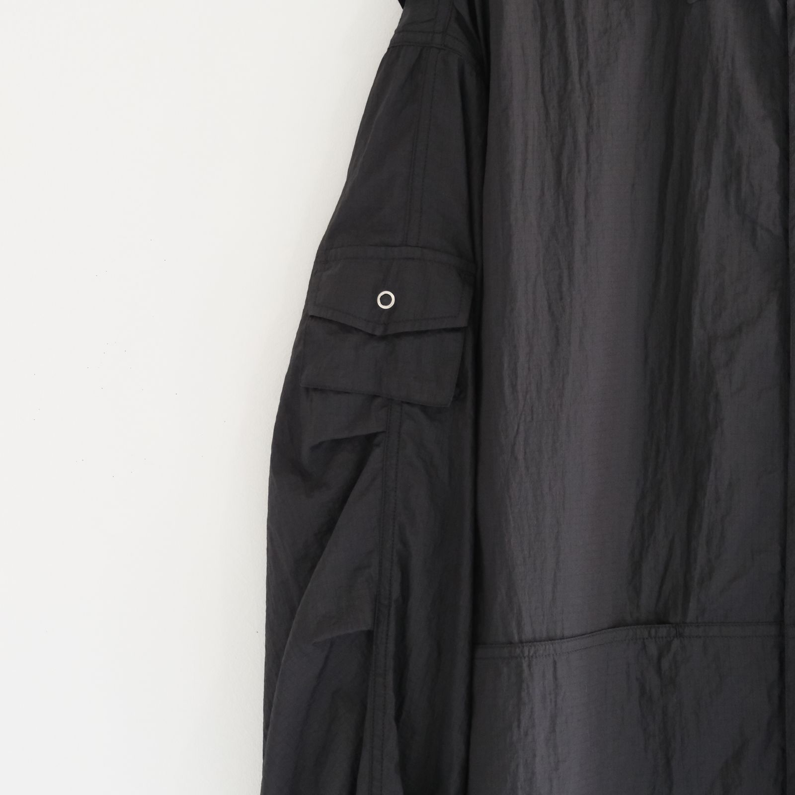 Photographer L/S Shirt Jacket / シャツジャケット / ナイロン / BLACK
