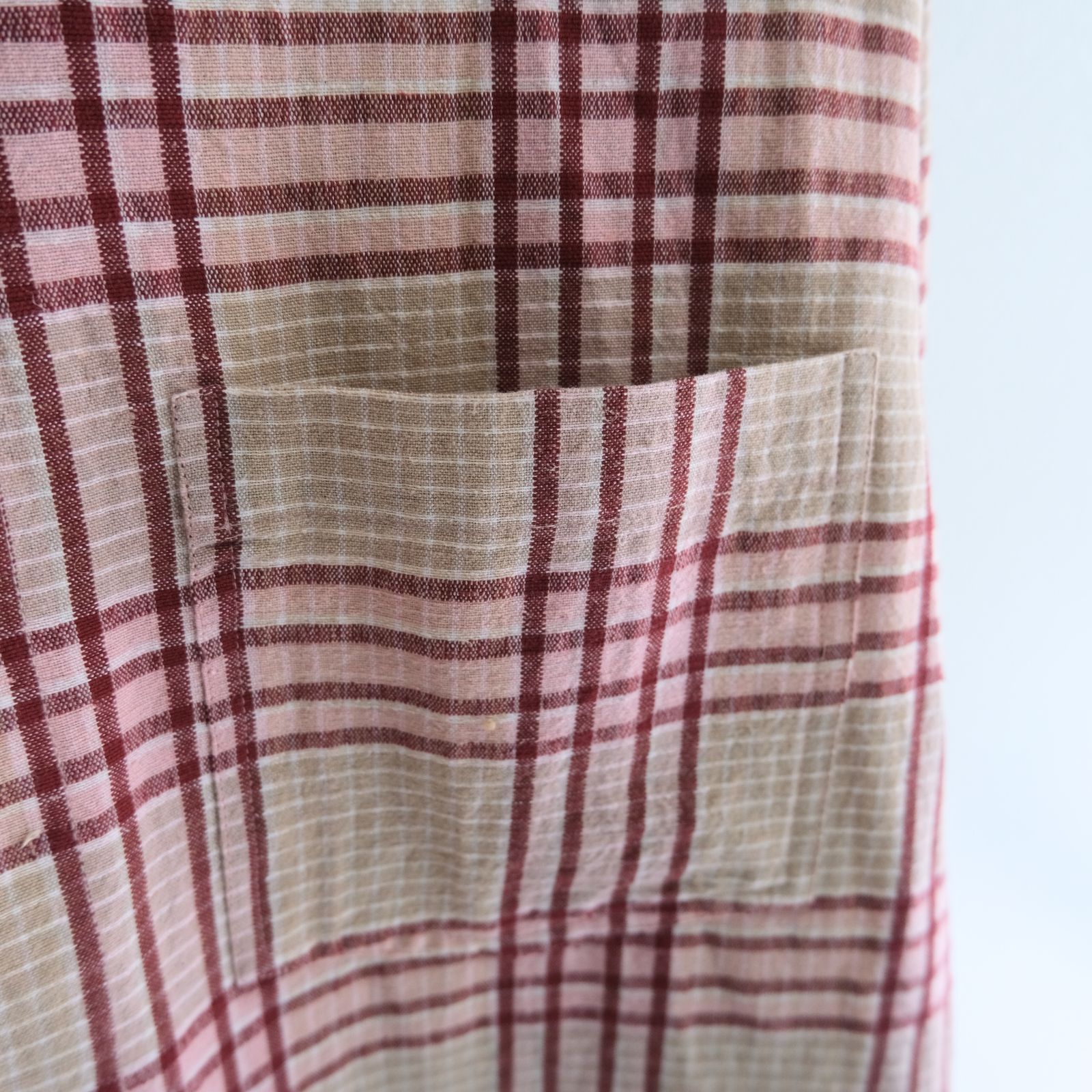 PLANE SHIRT / プレーンシャツ（FLORA CHECK HANDLOOM）