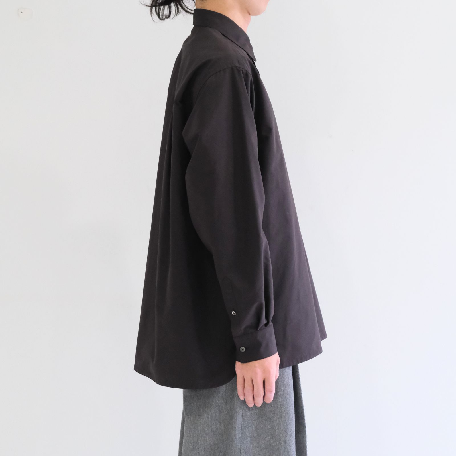 Peach back twill - Rob - / ピーチバックツイル - ロブ -（Charcoal black）