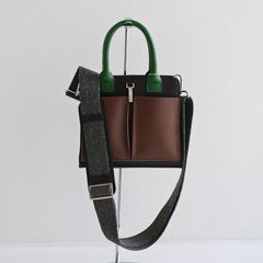 P.RECTANGLE LEATHER HELMET BAG PLAY / BLACK MULTI / ヘルメットバッグ / ブラック