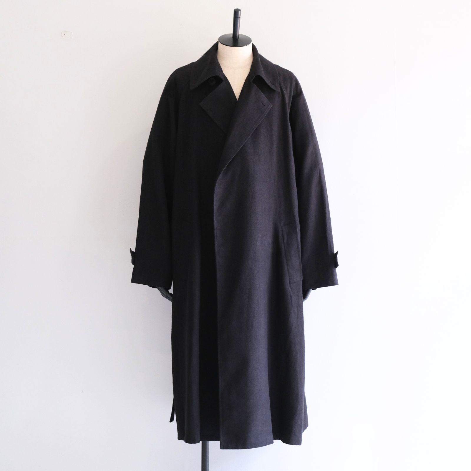 【残り1点】Hemp Oversize Coat（Black）