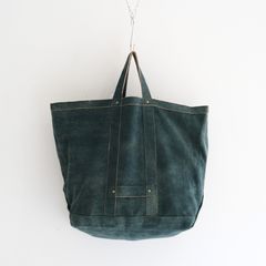LEATHER TOTE BAG ‐Goat suede Antique finish‐ / バッグ / トートバッグ / レザー / ゴートレザー / アンティーク加工 / Green