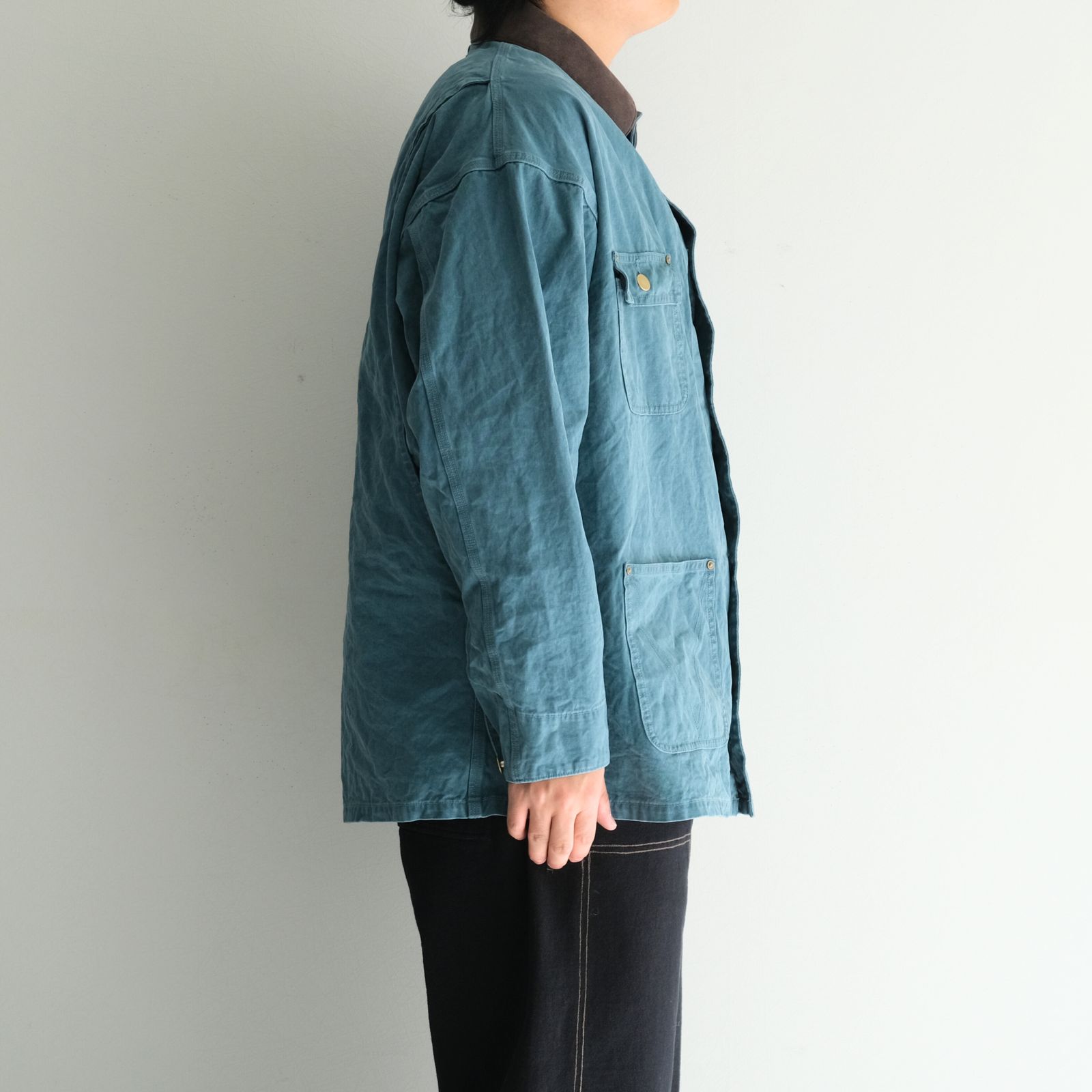 WAXED DUCK CHORE COAT / ジャケット / チョアコート / パラフィン加工 / ワックス / TEAL GREEN