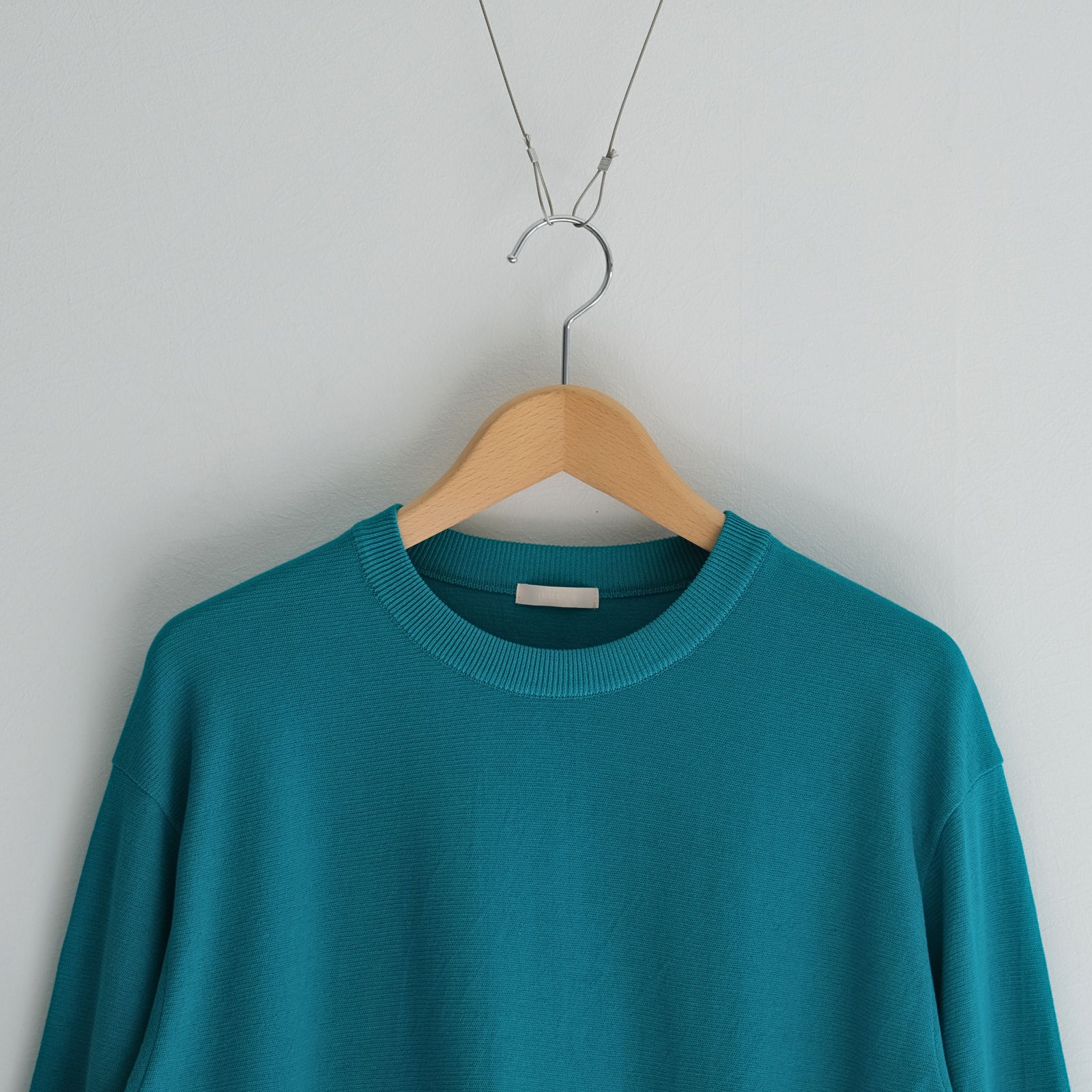 TWISTED COTTON KNIT PULLOVER / ニット / コットン / PEACOCK GREEN