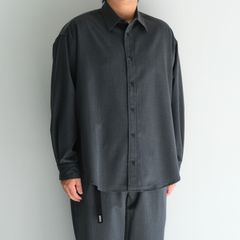 WOOL-POLY STANDARD SHIRT / シャツ / GRAY