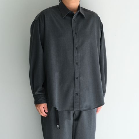 WOOL-POLY STANDARD SHIRT / シャツ / GRAY