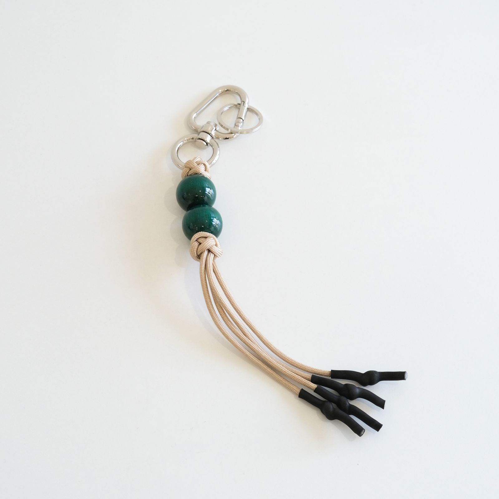 CHARM KEY CHAIN（GREEN×BEIGE）