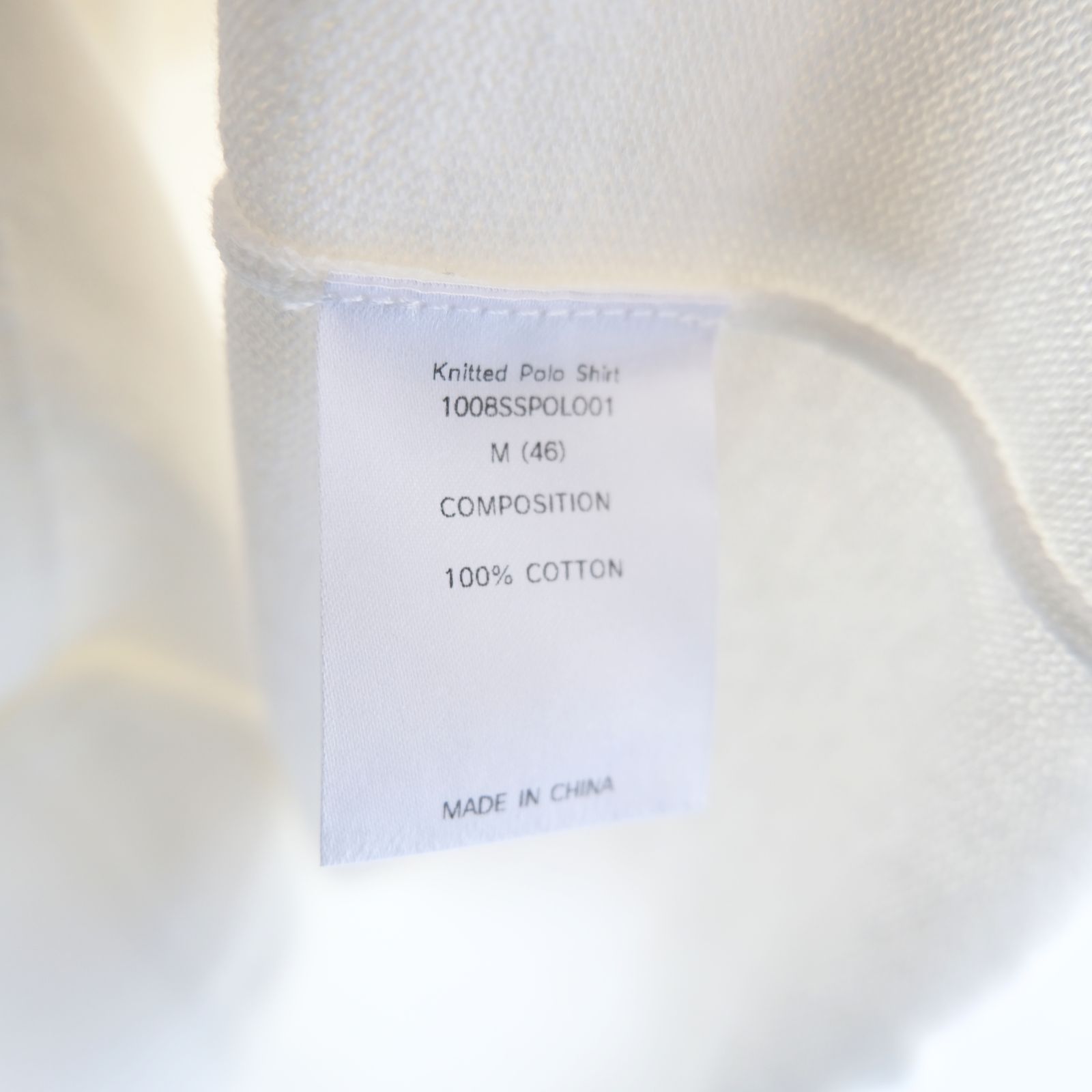 Knitted Polo Shirt /  ニット ポロ シャツ（WHITE）