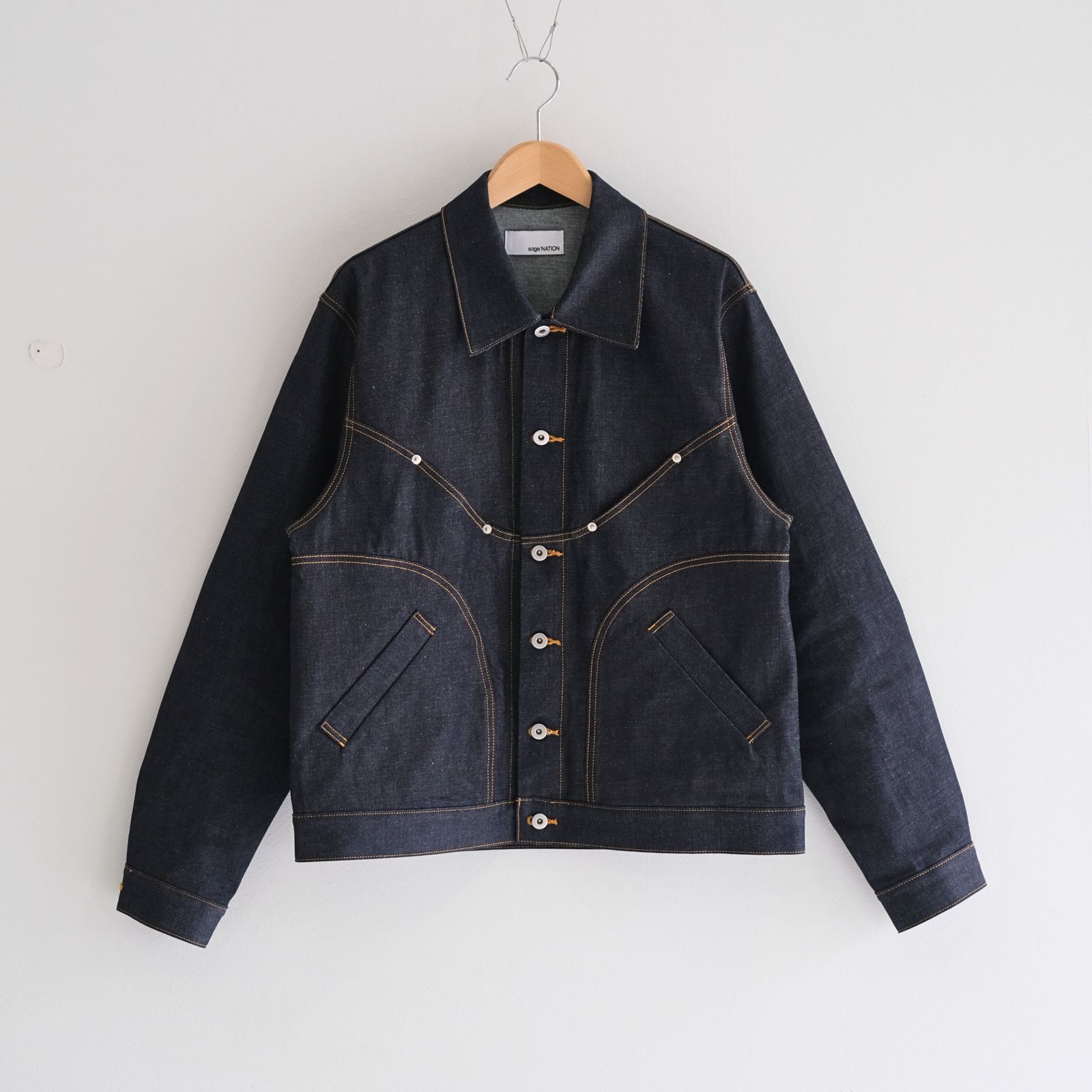 SAGE NATION - DENIM JIJI JACKET RAW / デニムジャケット | iko