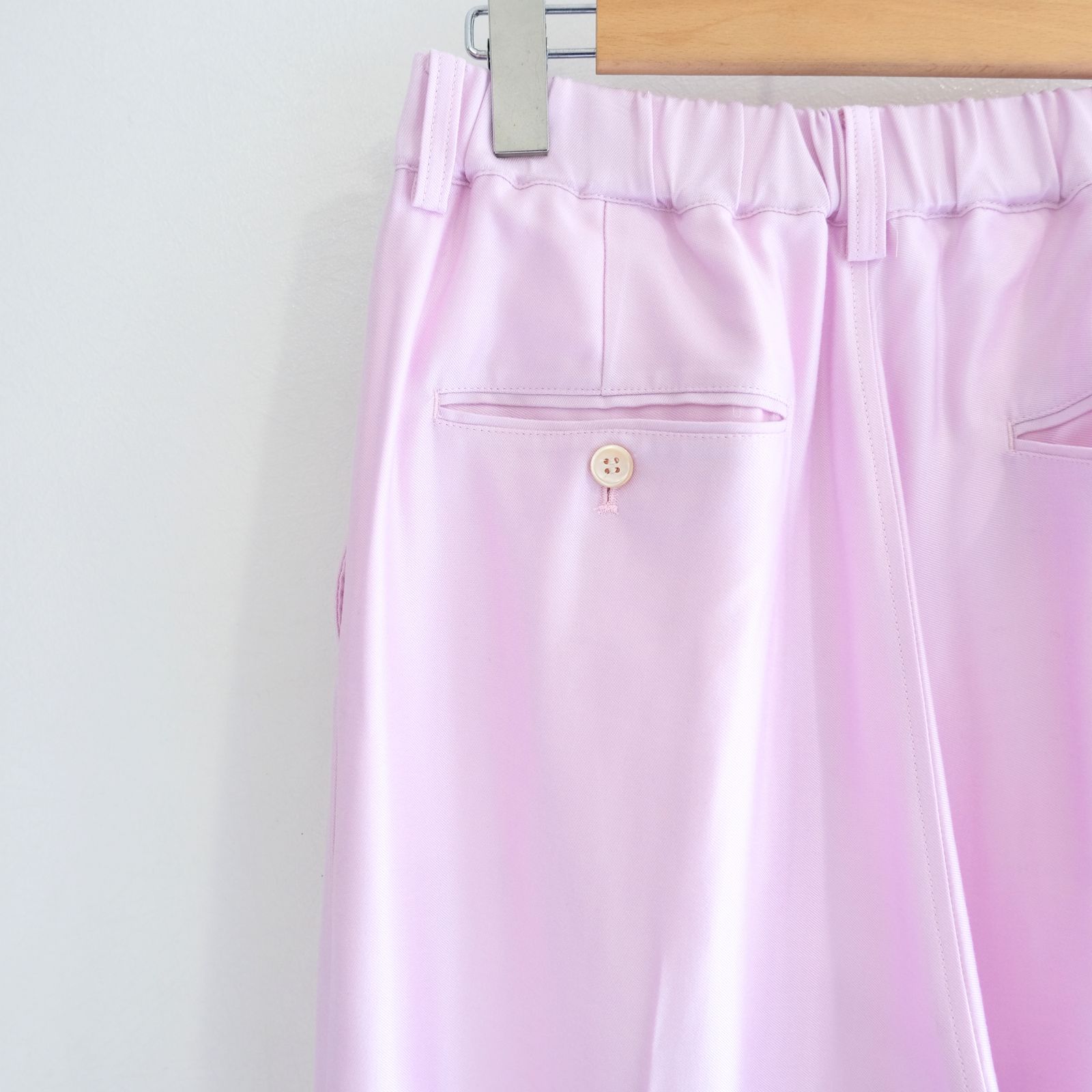 【残り1点】WIDE EASY FLARE TROUSERS  - Heavy Cupra -（Pink）