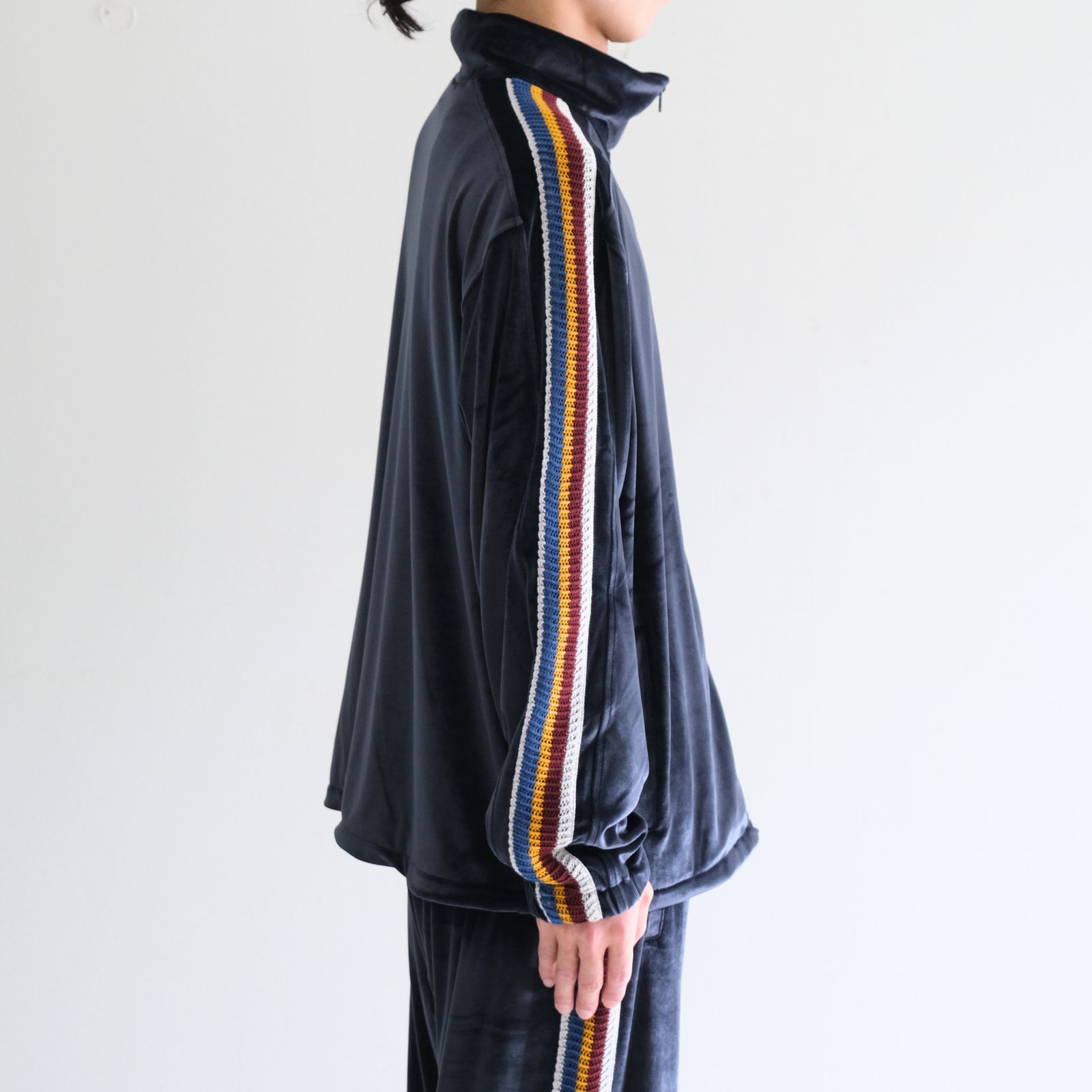 VELOUR TRACK JACKET（NAVY）