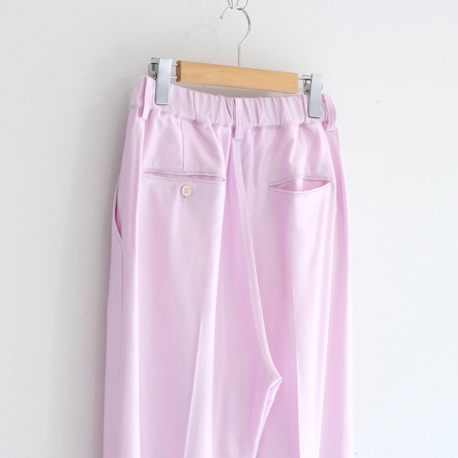 【残り1点】WIDE EASY FLARE TROUSERS  - Heavy Cupra -（Pink）