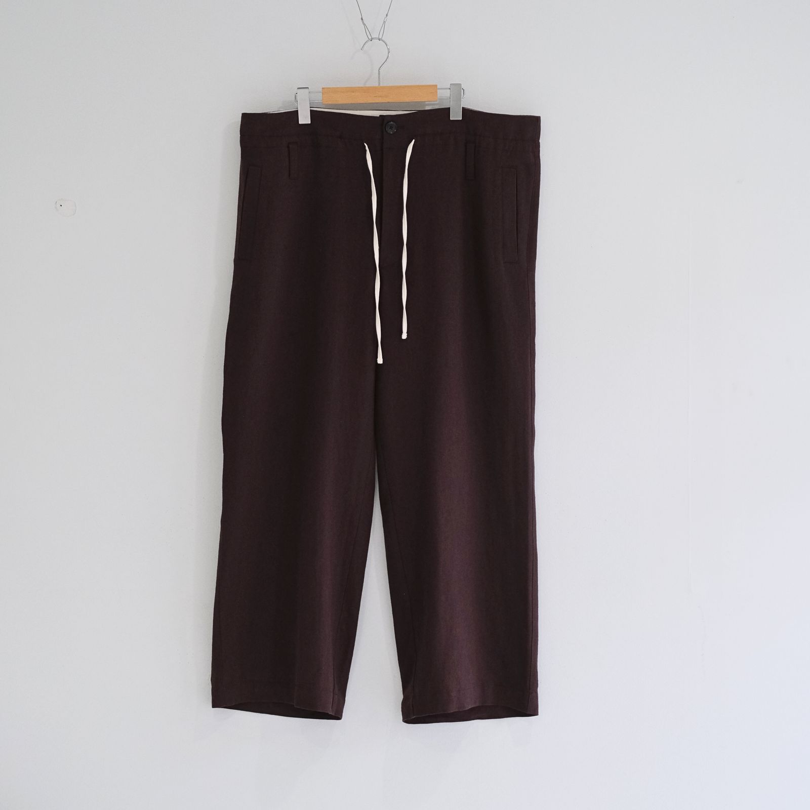 WIDE STRING PANTS / パンツ / CHOCOLATE