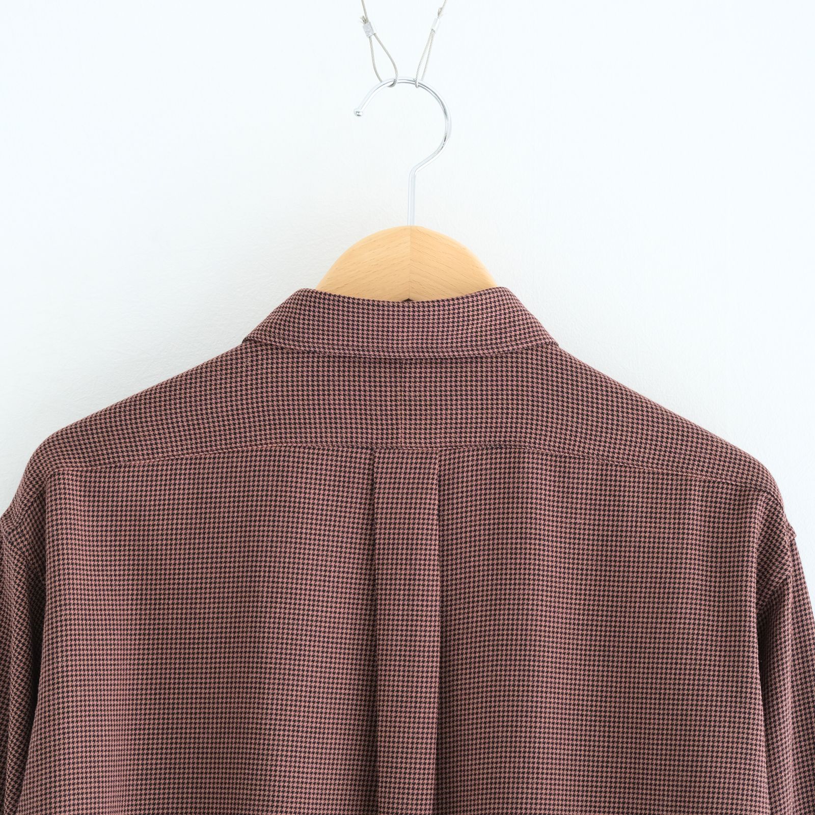 RAYON LINEN CHECK SHIRT / シャツ / チェック / BROWN・BLACK