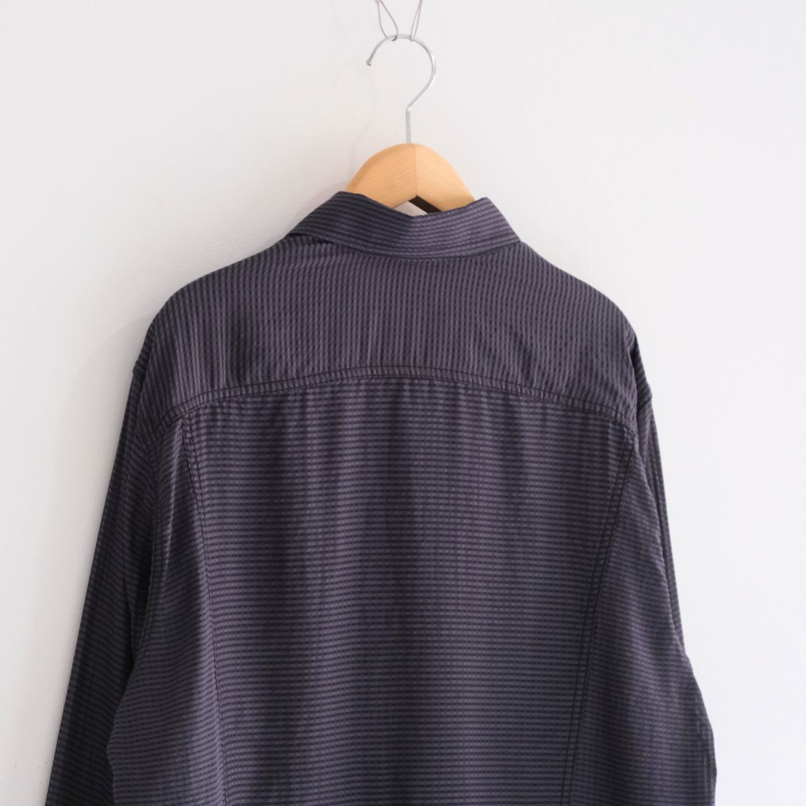 Lee / SEVEN BY SEVEN / SHEER COWBOY JACKET ‐Gingham Check Indian fabric‐ （Navy）