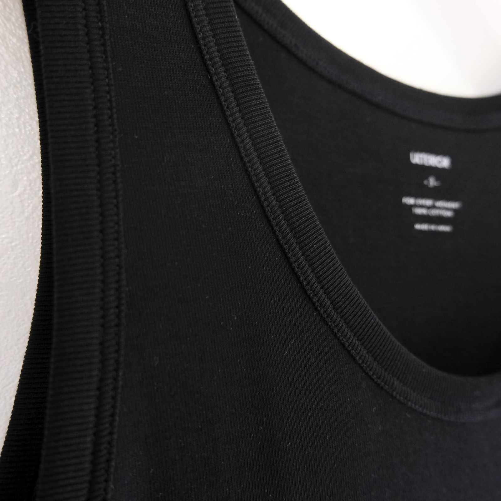 TUBULAR TANK TOP / チューブラー タンクトップ（BLACK）