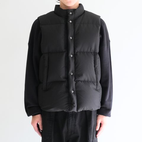 【残り1点】"SPRINGFIELD"  Water-repellent Down Vest（BLACK）