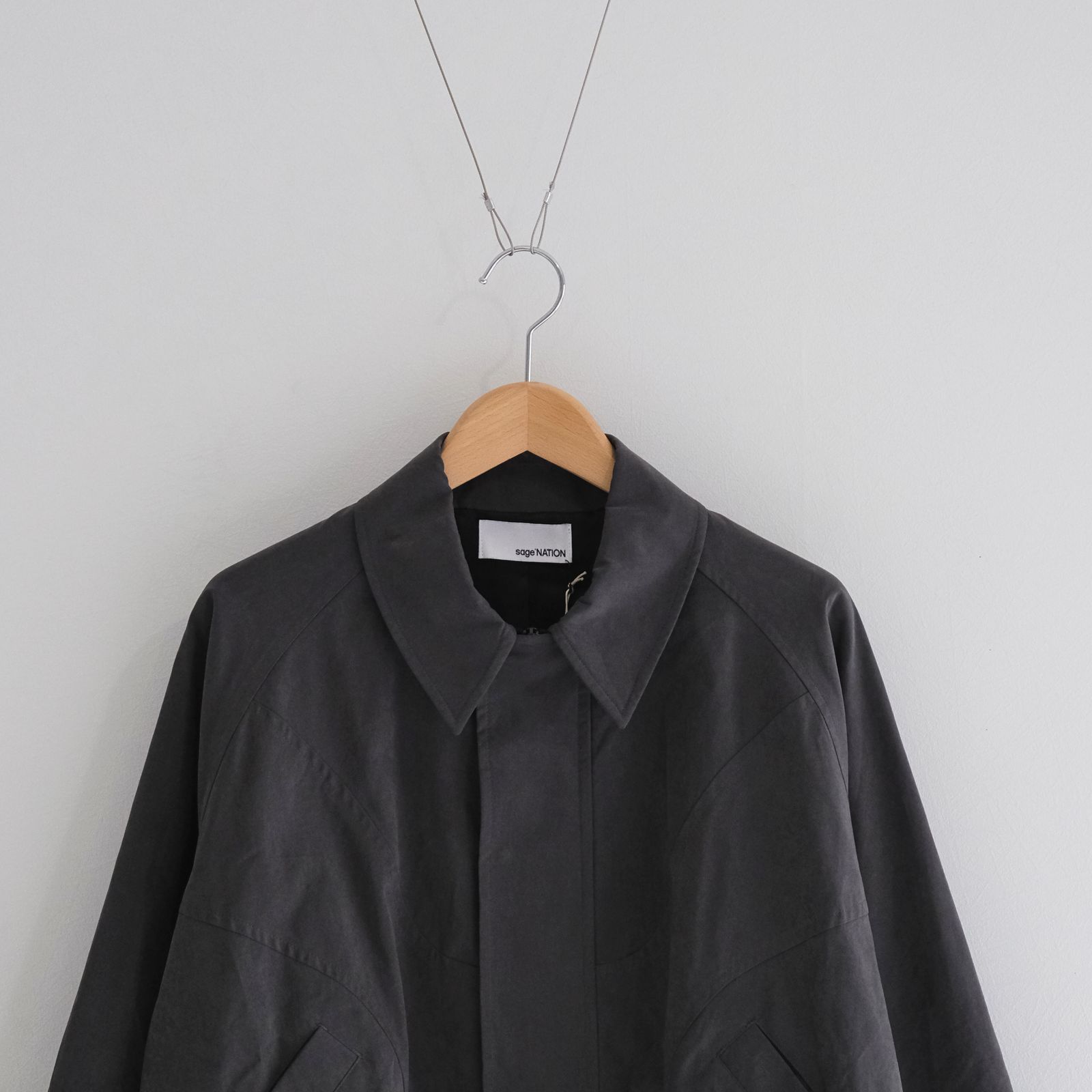 JIJI JACKET / ブルゾン / ワックス加工 /  CHARCOAL