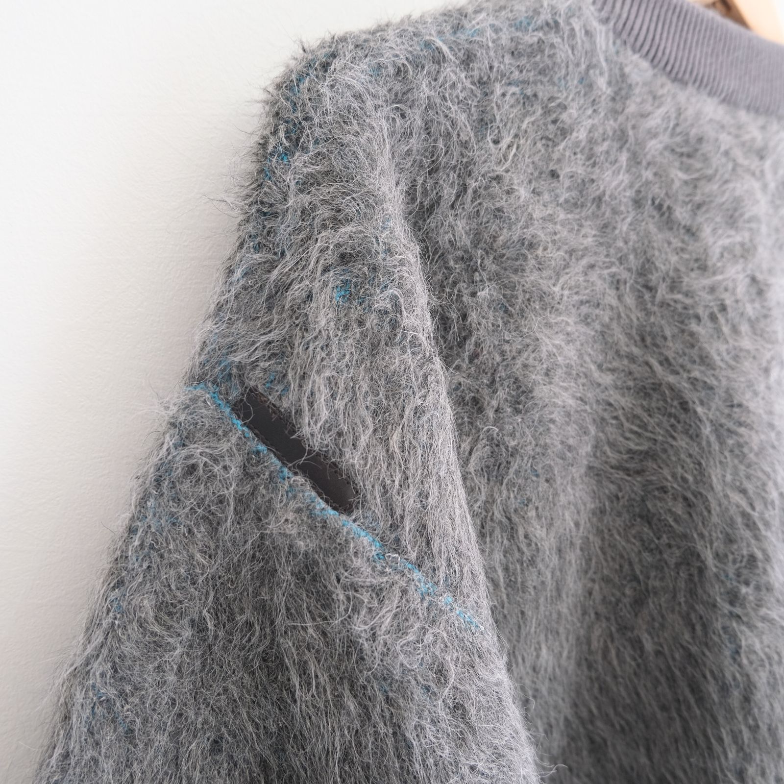 Suri Alpaca Bomber Jacket / ジャケット / ボンバージャケット / アルパカ / スリアルパカ / Grey / Turquoise