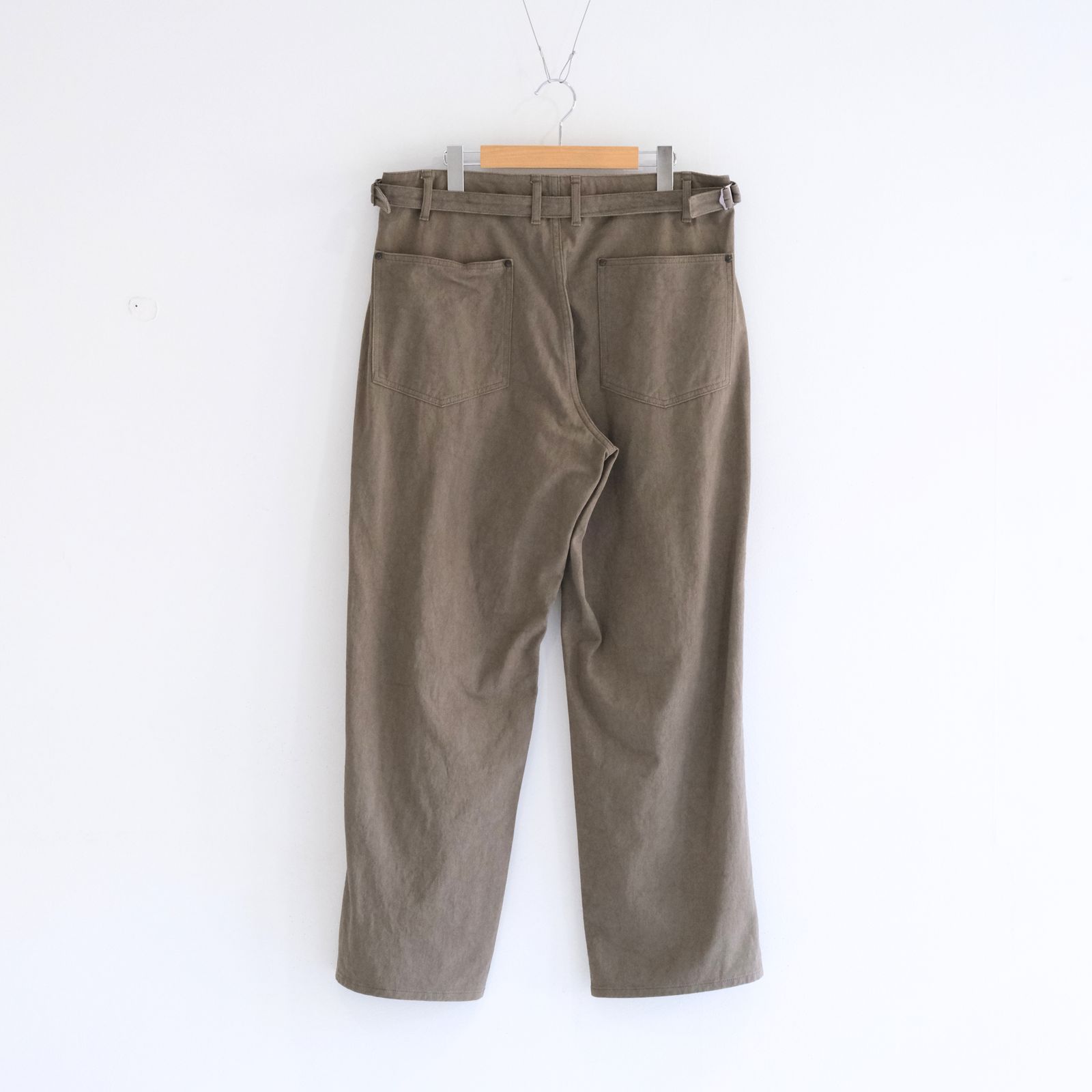 FADED CORKSCREW TWILL WORK PANTS（FADED BROWN）
