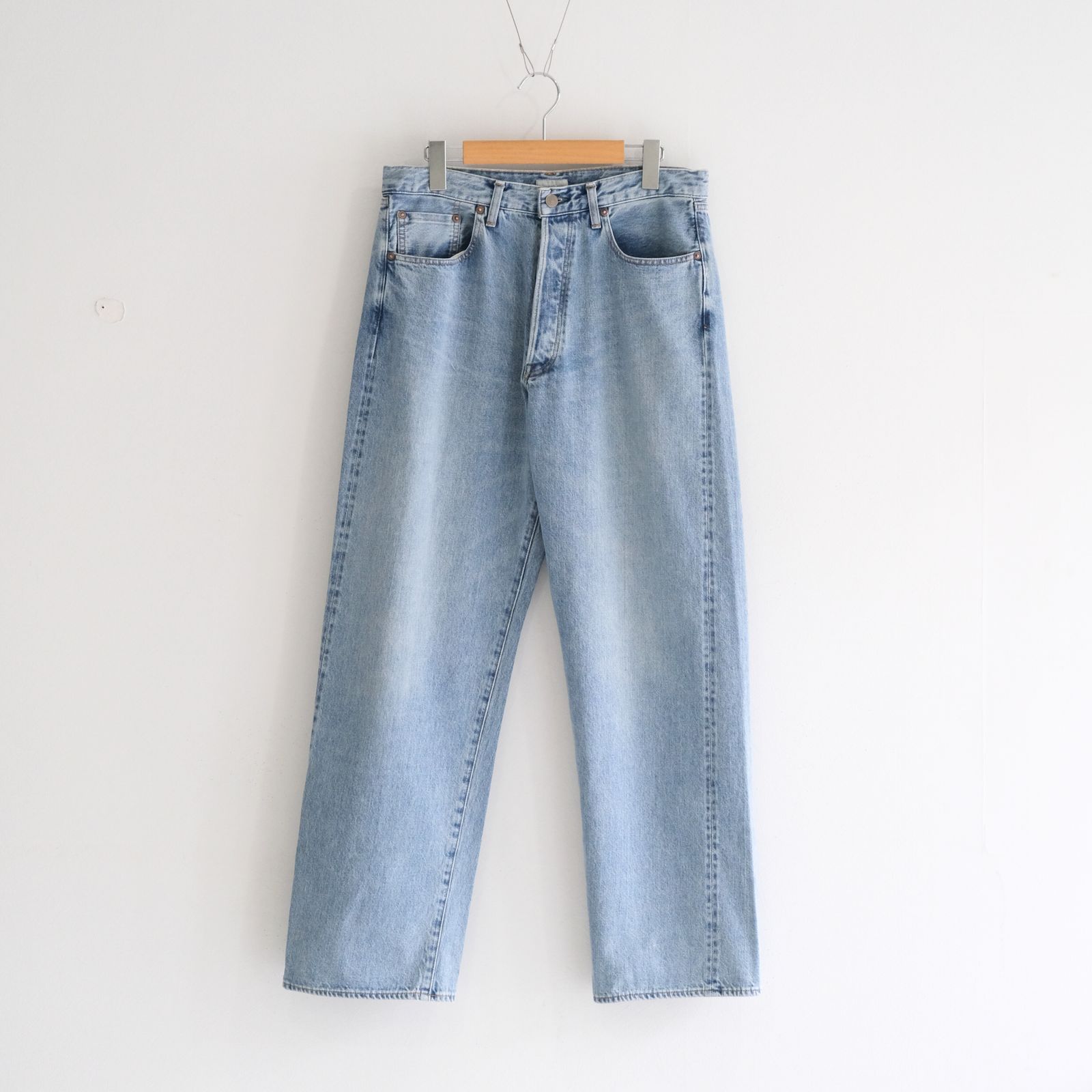VINTAGE WASHED SELVEDGE DENIM 5P PANTS / パンツ / デニム / 5ポケット / FADED BLUE