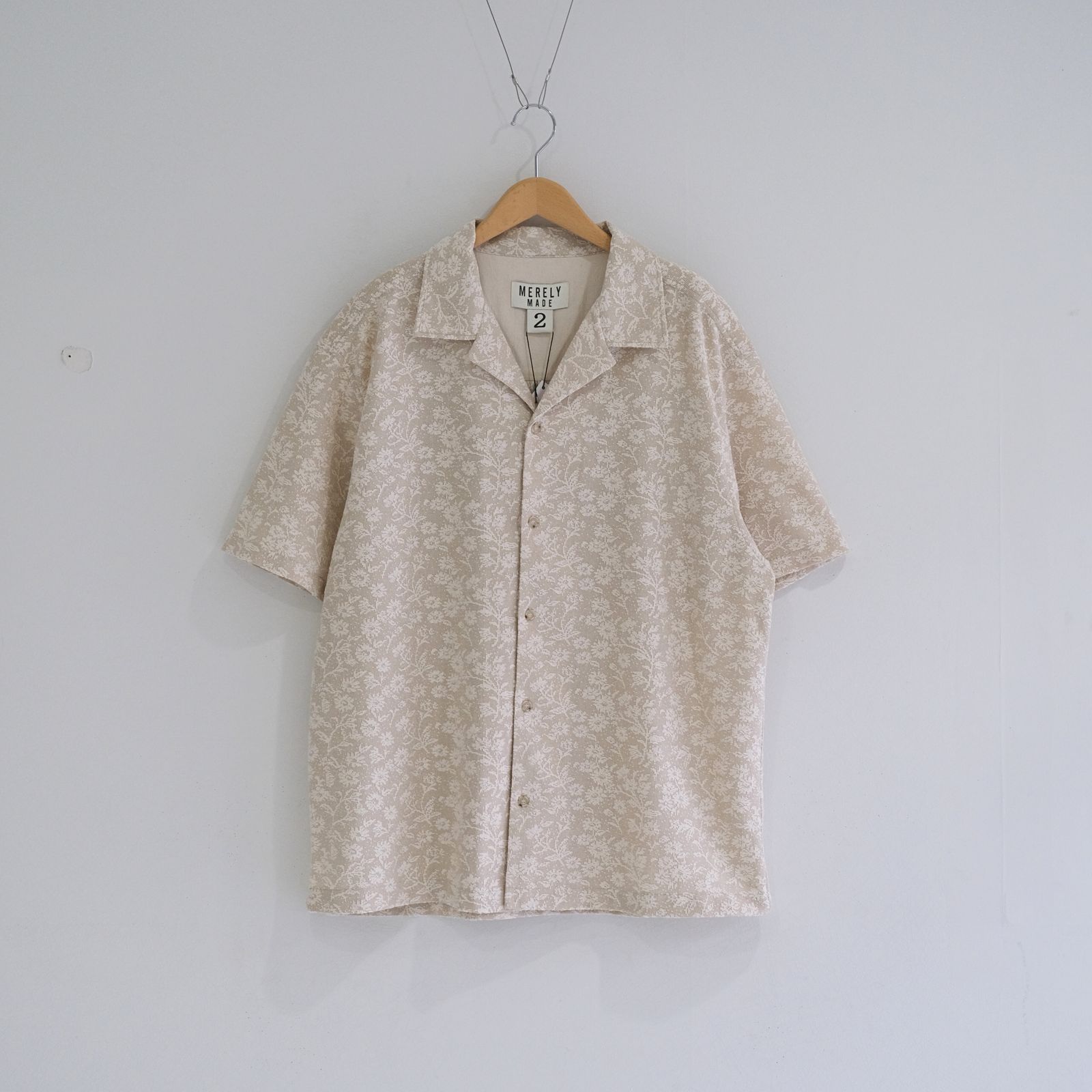 LACE CUBAN COLLAR SHIRTS / 半袖シャツ / PEARL IVORY