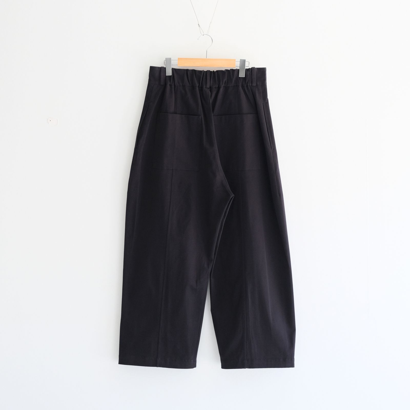 WELT TROUSER / ワイドストレート / ボトムス / BLACK