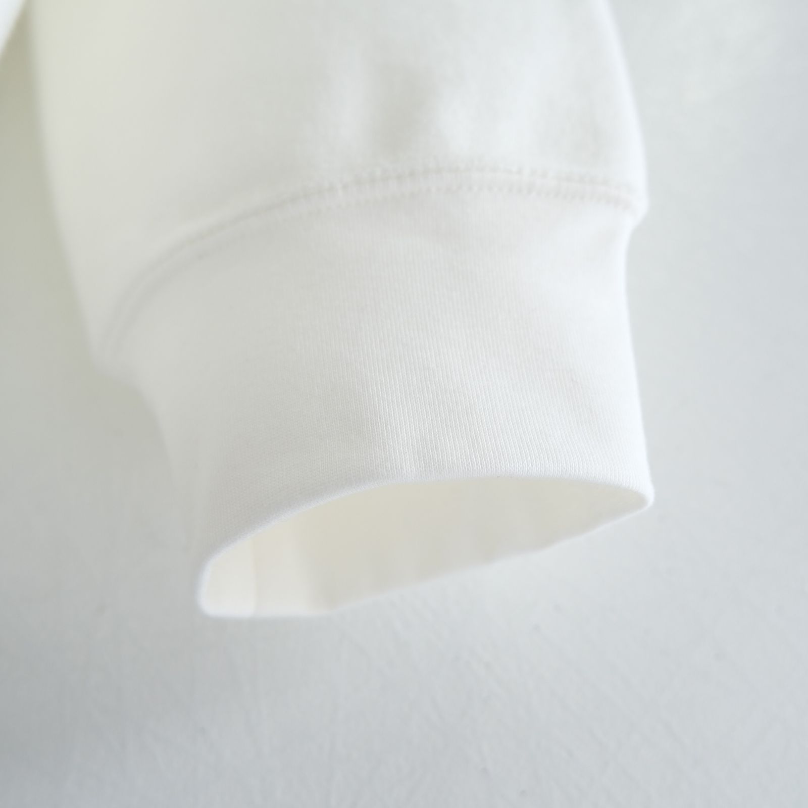 Organic cotton pile - Wim / ヘンリーネック / ロンT / Off white