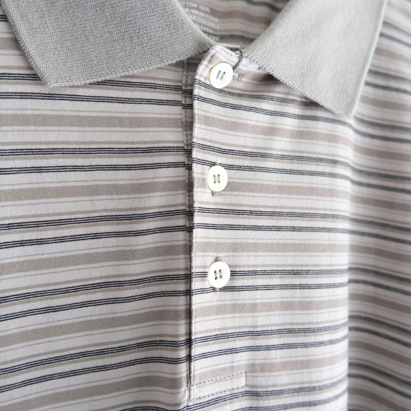 Brief Stripe Rugby TEE / ブリーフストライプラグビーTシャツ（LIGHT KHAKI）