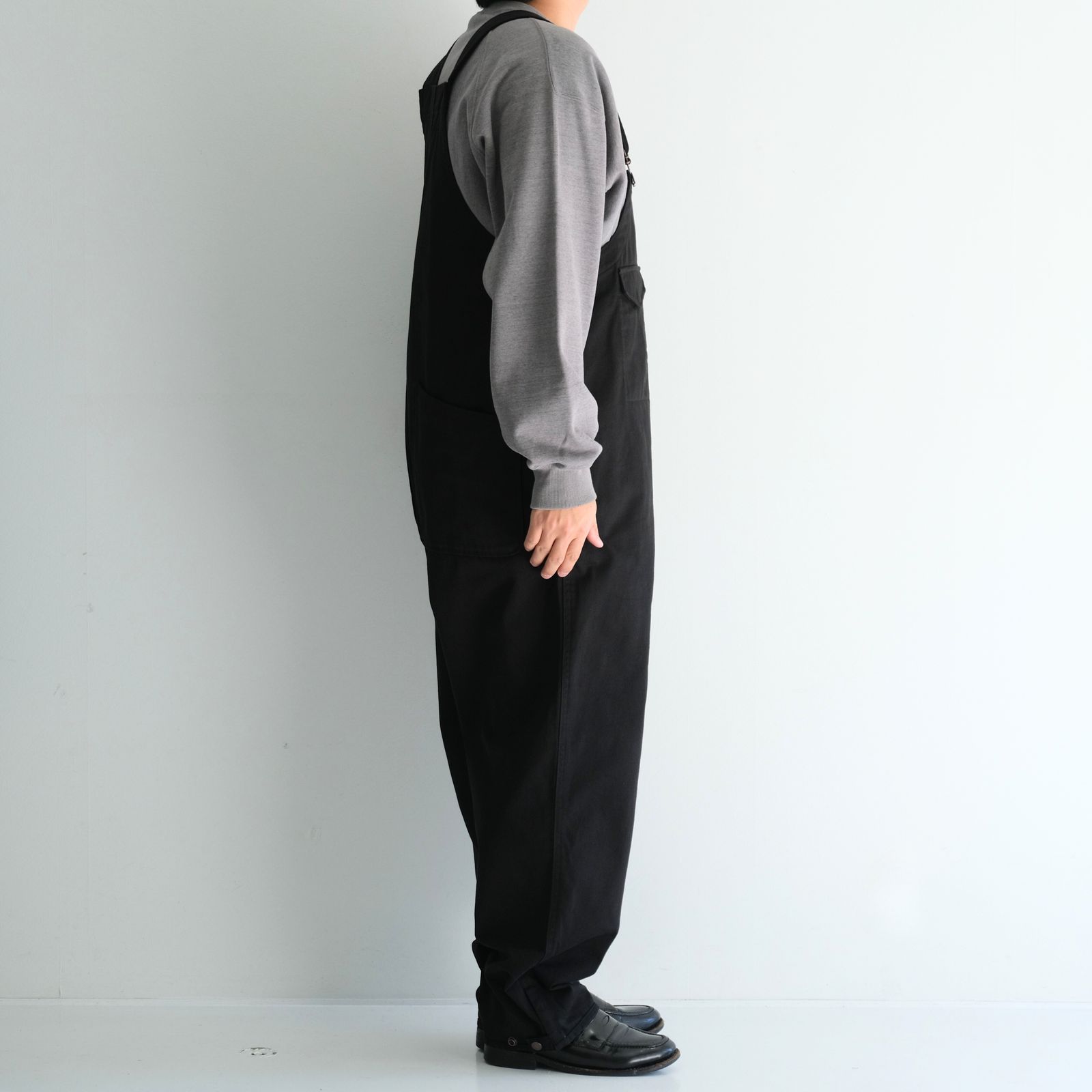 BOMBER OVERALL / オーバーオール / コットン / BLACK