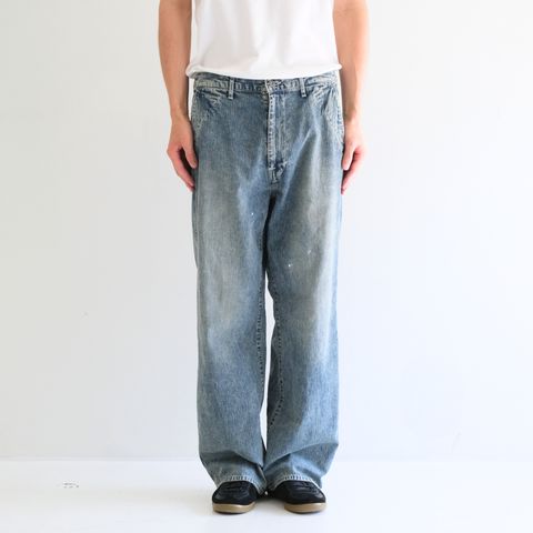 FADED LIGHT DENIM WORK PANTS（FADED BLUE）